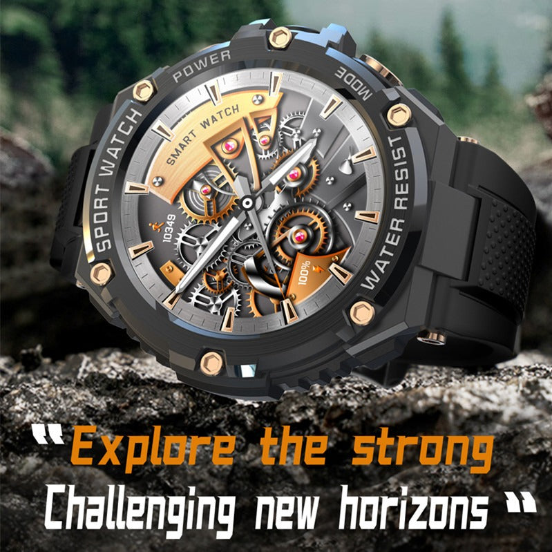 Sports Men's rugged watch Liga, Bluetooth - BLACK_1
