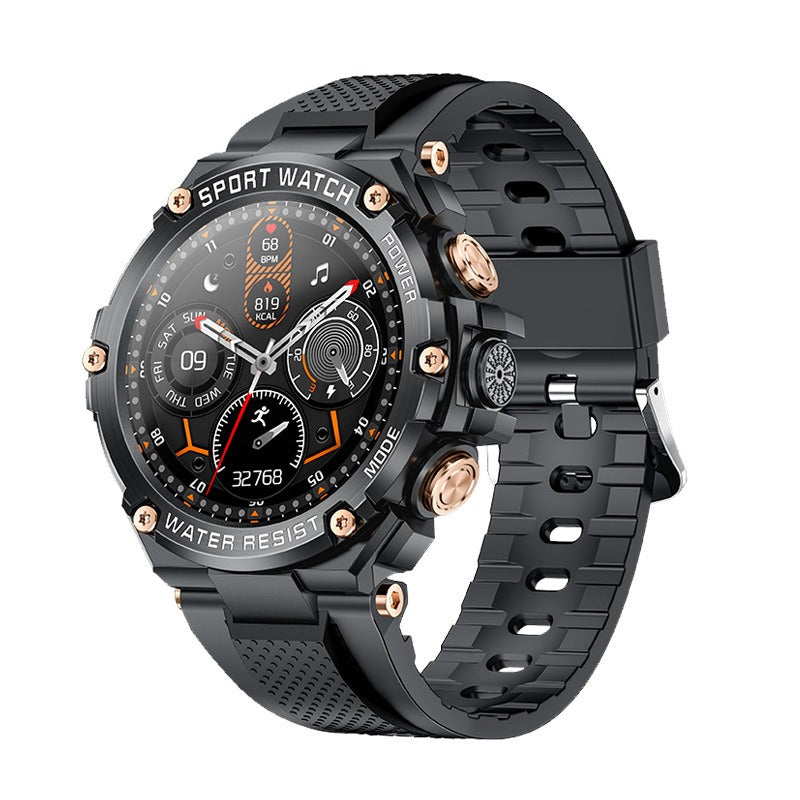 Sports Men's rugged watch Liga, Bluetooth - BLACK_0