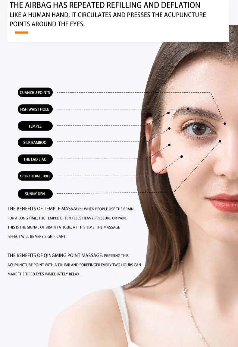 Smart Vibration Eye Massager Eye Care, Bluetooth Music -  Relieves Fatigue And Dark Circles_5