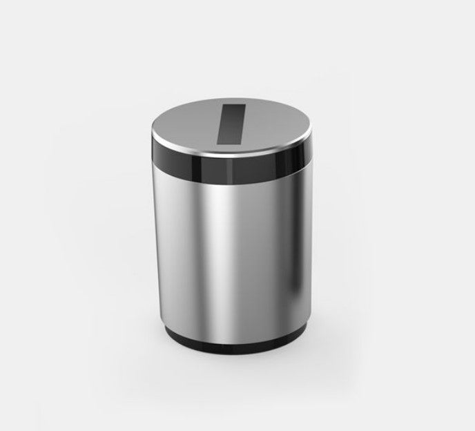 Automatic Ashtray opening and closing switch infrared induction ashtray - Silver_0