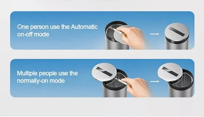 Automatic Ashtray opening and closing switch infrared induction ashtray - Silver_2